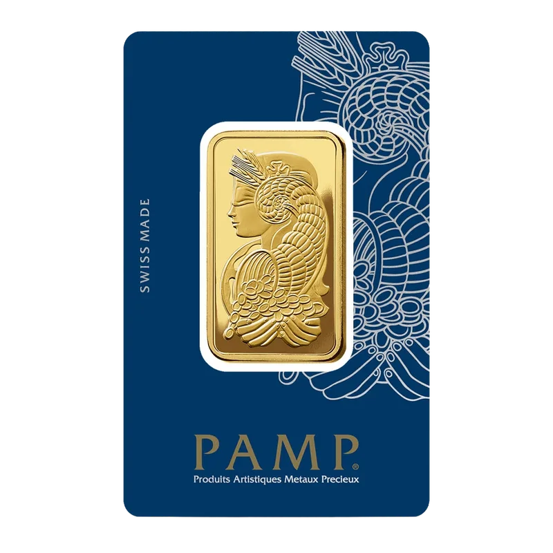 1 oz PAMP Suisse Gold Bar (New w/ Assay)