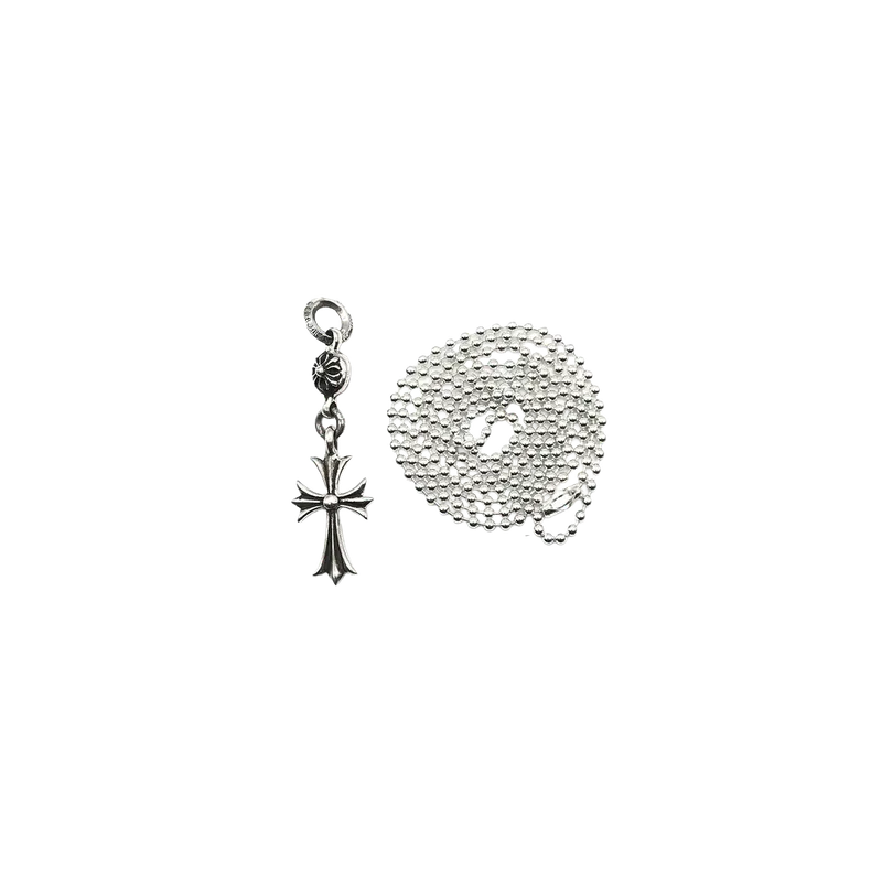 Chrome Hearts Tiny 1 Ball CH Cross Pendant — Sterling Silver