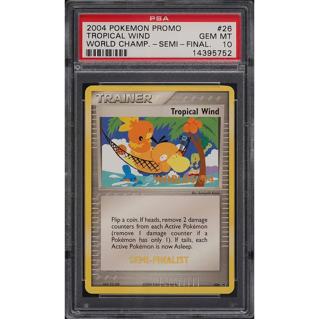 2004 Pokemon World Championships Promo Semi-Finalist Tropical Wind PSA 10 GEM MT