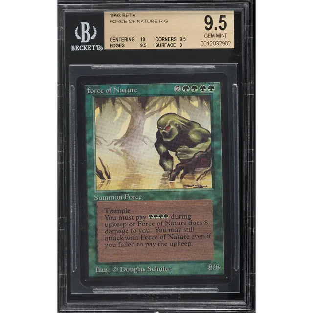 1993 Magic The Gathering MTG Beta Force Of Nature BGS 9.5 GEM MINT