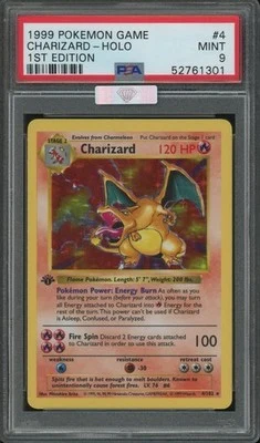 1st Ed Base Charizard PSA 9
