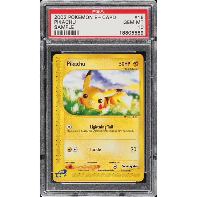 2002 Pokemon E-Card Sample Pikachu #16 PSA 10 GEM MINT