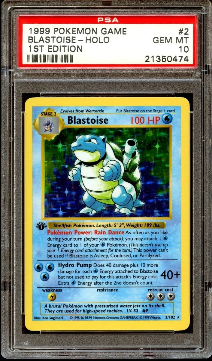 1st Ed Blastoise PSA 10