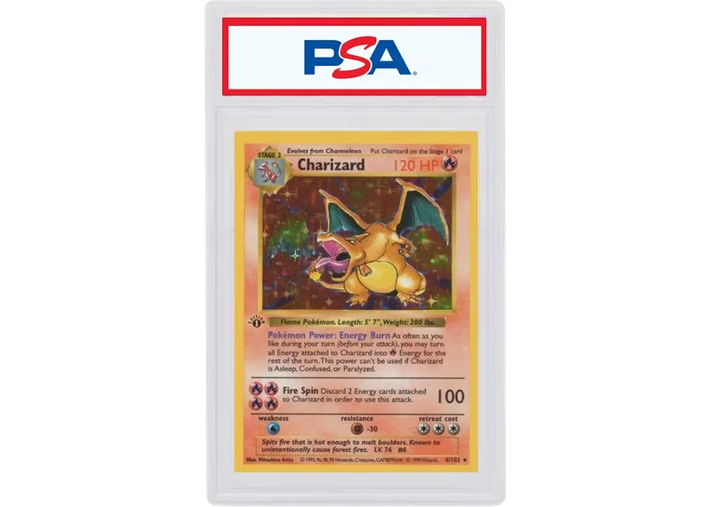 1999 Base Set Unlimited Charizard #4 PSA 10