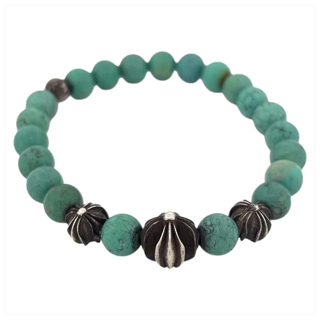Chrome Hearts Turquoise Link Bracelet