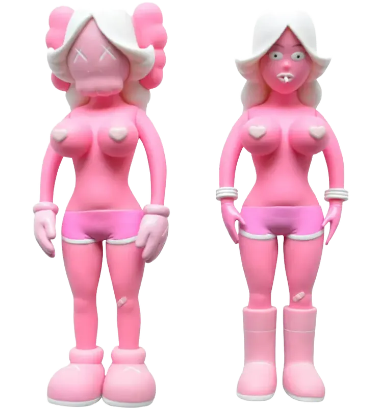 KAWS THE TWINS Vinyl Figure Pink