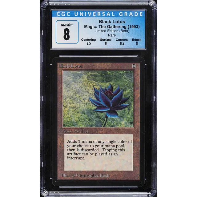 1993 Magic The Gathering MTG Beta Black Lotus CGC 8 NM-MT