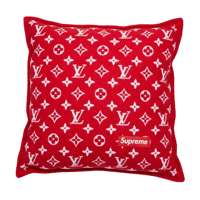 Supreme x Louis Vuitton Monogram Pillow Red