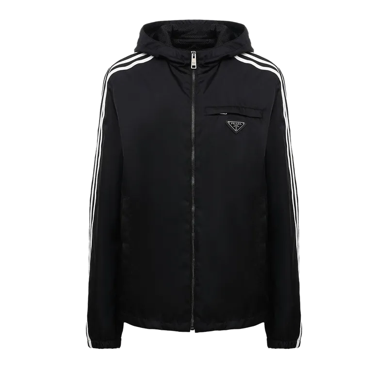 Prada x adidas Re-Nylon Hooded Track Jacket Black