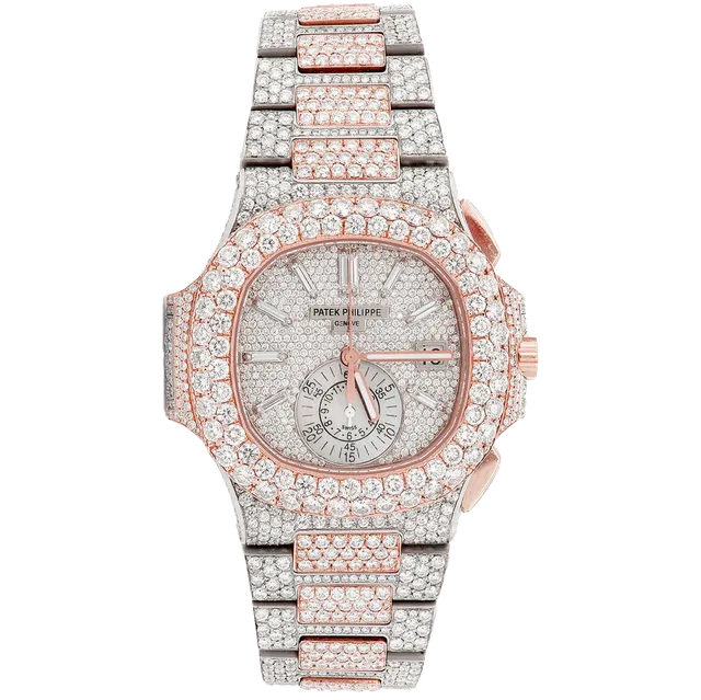 Patek Philippe Fully Iced Out 5980 18KR/SS 40mm