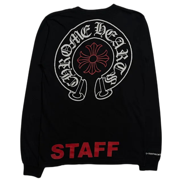 Chrome Hearts Red STAFF Pocket Long Sleeve