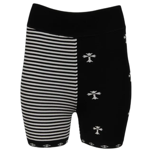 Chrome Hearts Black Split Shorts